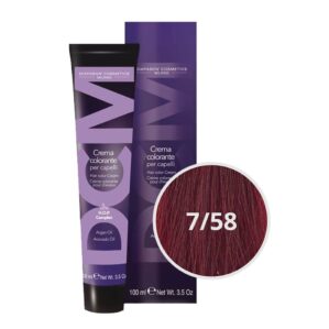 Vopsea profesionala permanenta cu amoniac, DCM COLOR, DIAPASON MILANO, 100ml - 7.58 - imagine 1