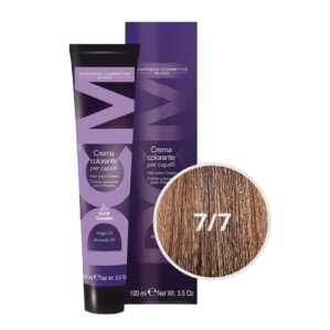 Vopsea profesionala permanenta cu amoniac, DCM COLOR, DIAPASON MILANO, 100ml - 7.7 - imagine 1