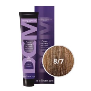 Vopsea profesionala permanenta cu amoniac, DCM COLOR, DIAPASON MILANO, 100ml - 8.7 - imagine 1