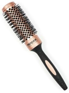 Perie rotunda ideala pentru firul gros, dificil, Gold Rose, Termix, 32Ø