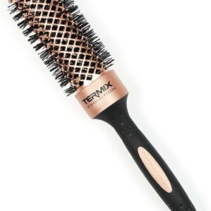 Perie rotunda ideala pentru firul gros, dificil, Gold Rose, Termix, 32Ø - imagine 1